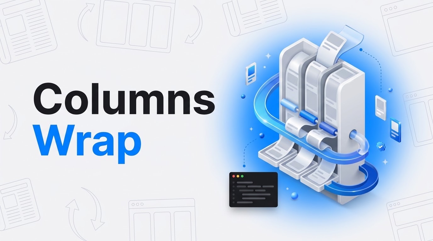 Thumbnail with the words Columns Wrap beside an isometric rack of white slabs where panels wrap down onto a lower row.